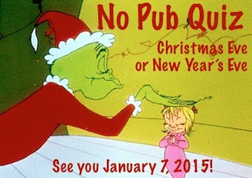 No quiz on Christmas or New Year's Eves