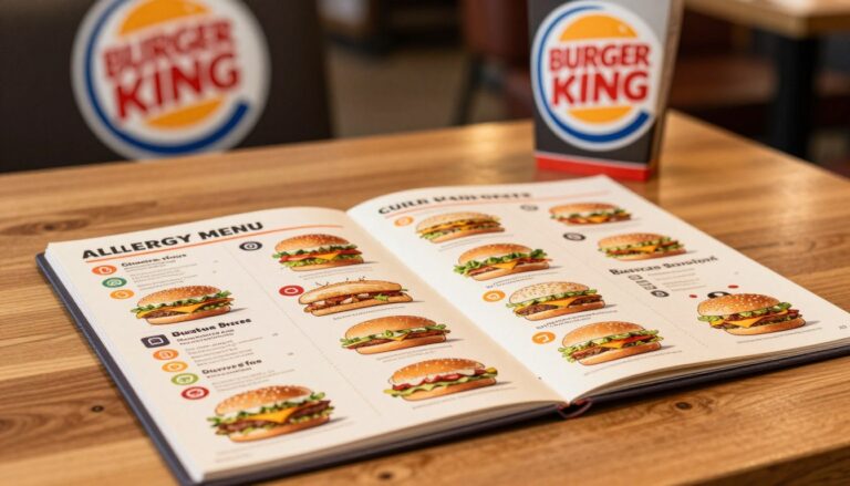 Burger King Allergy Menu