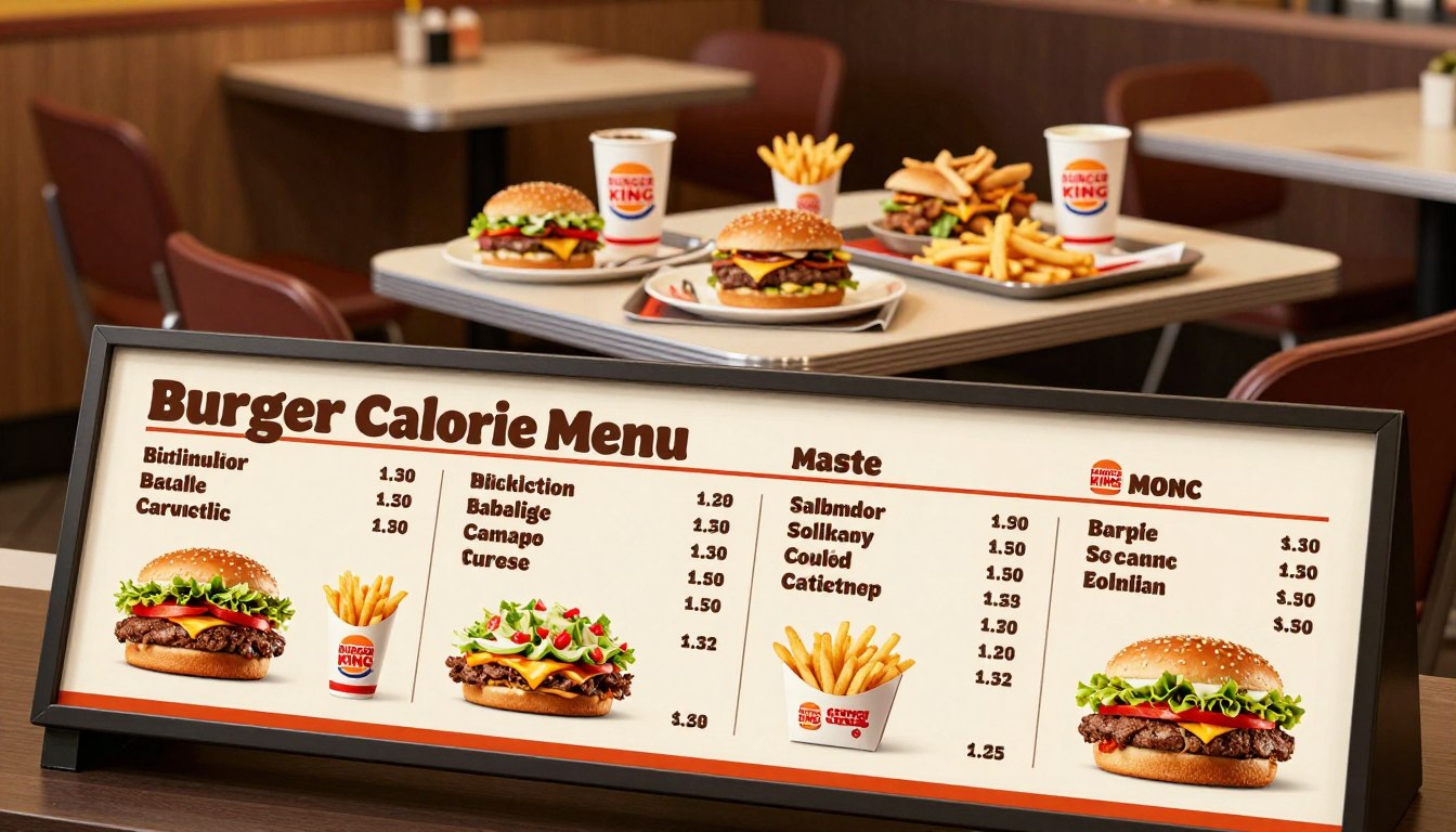 Burger King Calorie Menu