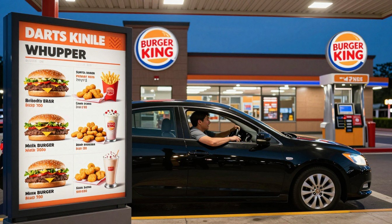 Burger King Drive Thru Menu