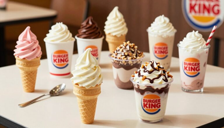Burger King Ice Cream Menu