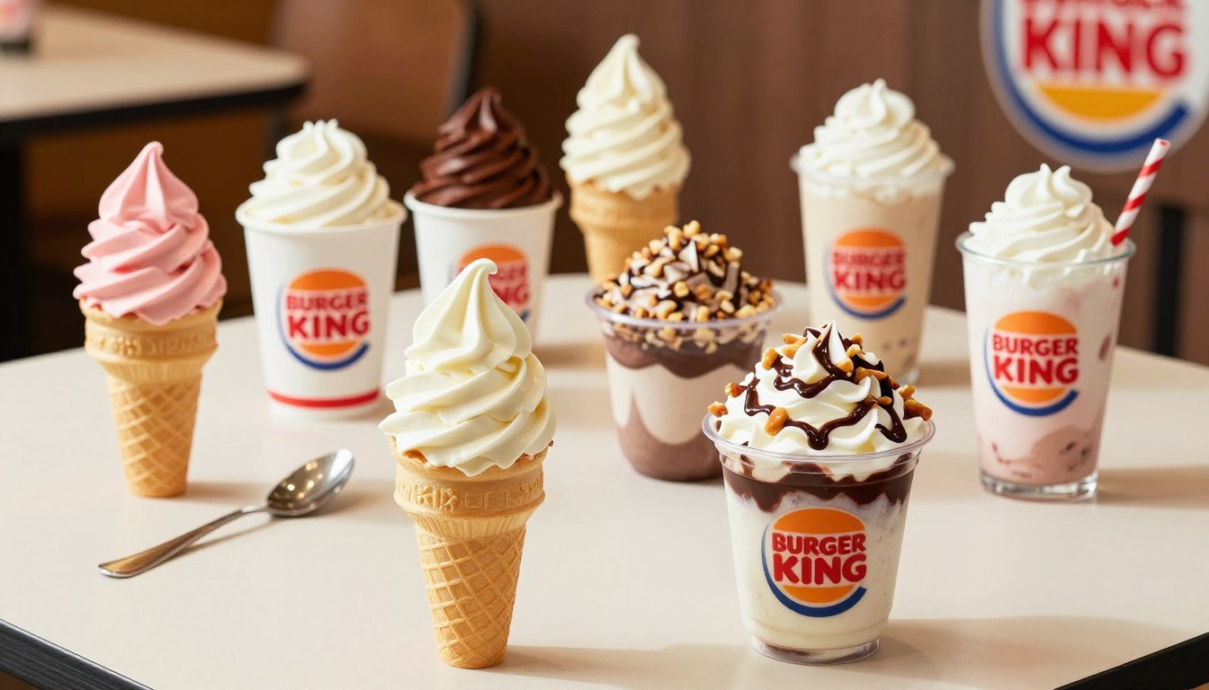Burger King Ice Cream Menu