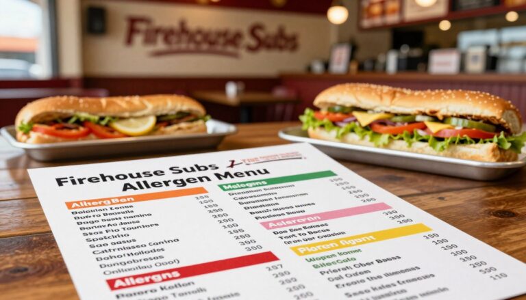 Firehouse Subs Allergen Menu